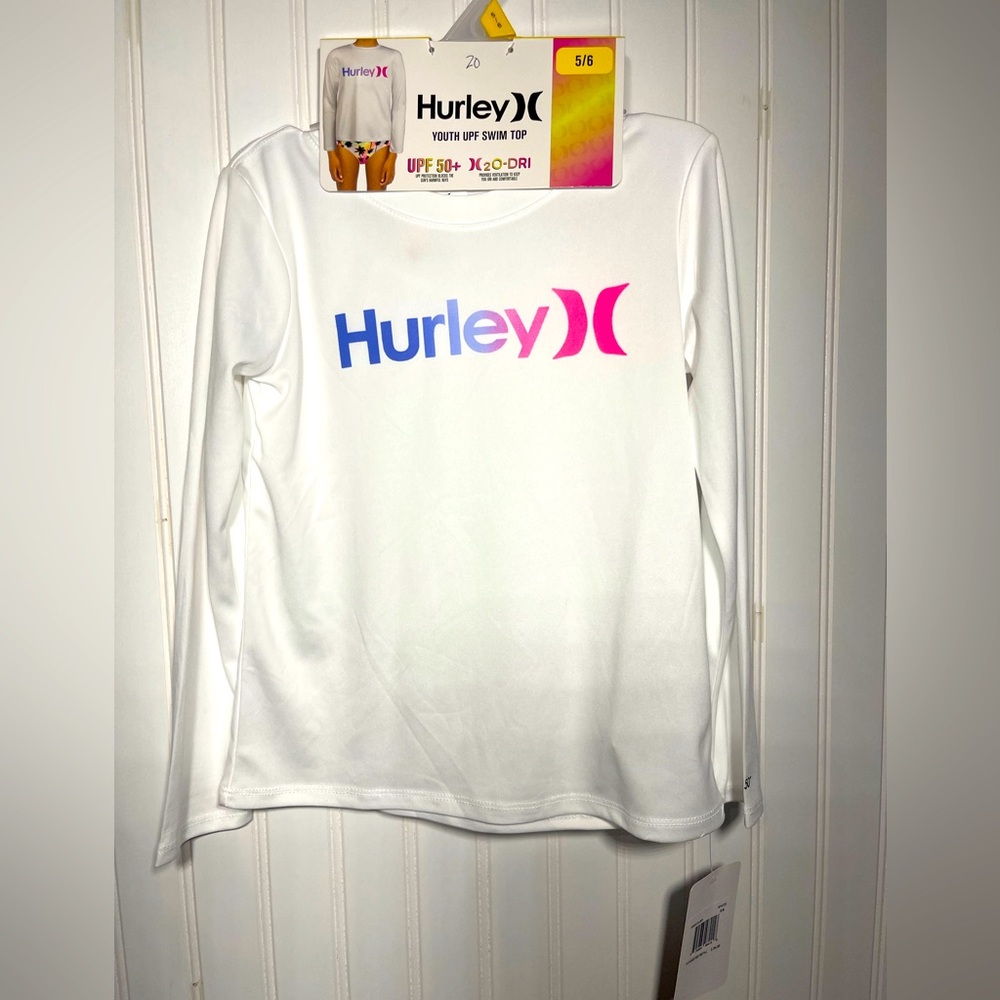 Hurley Girls swim shirt size 5/6